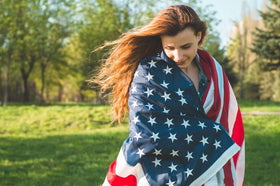 DANF FLAG fade-resistant waterproof fabric maintains vivid colors outside.