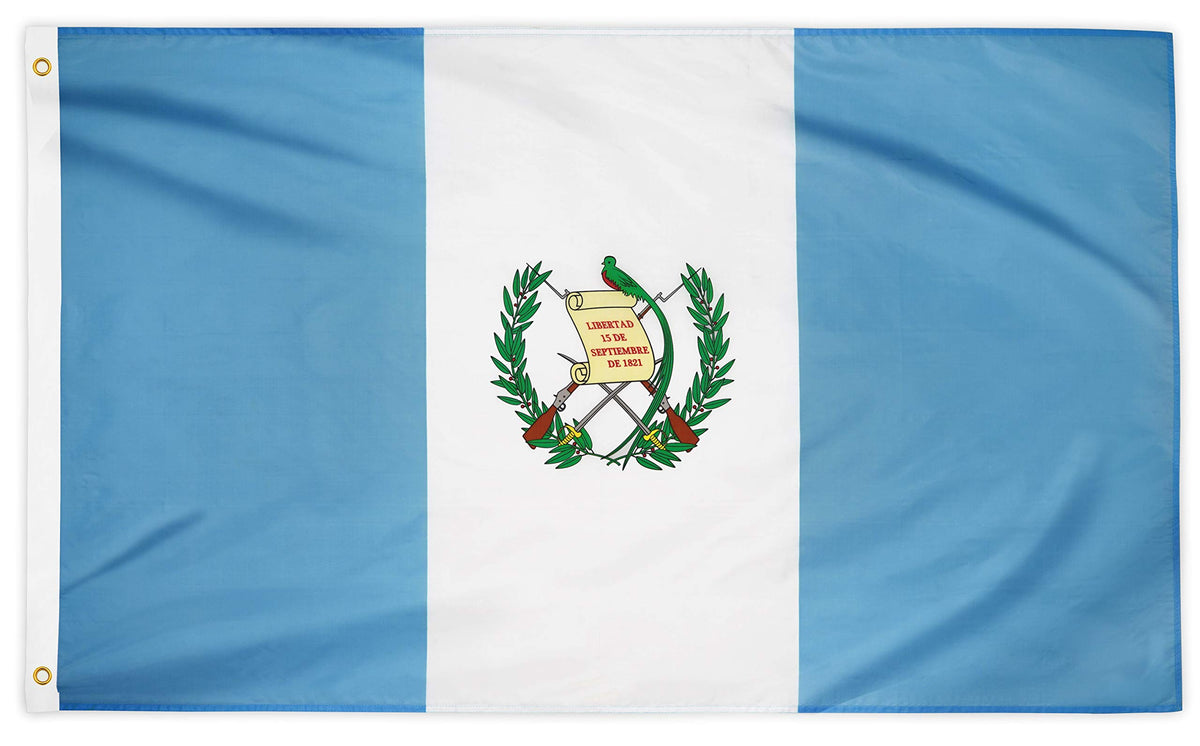 DANF FLAG Guatemala flag 3x5 ft with brass grommets for outdoor display