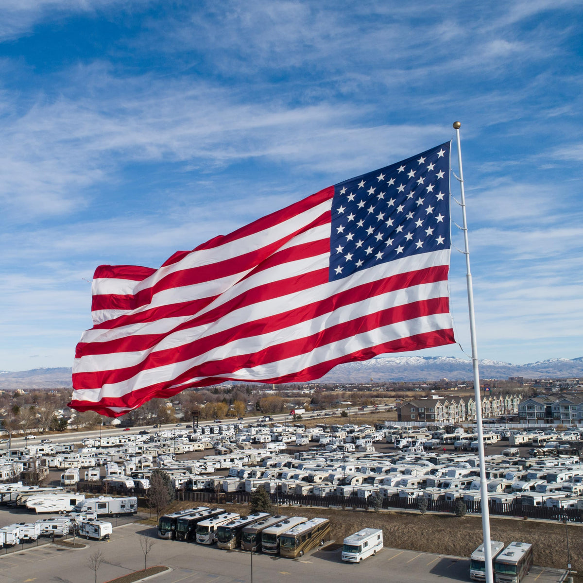 DANF FLAG heavy-duty-cotton flag built for year-round use