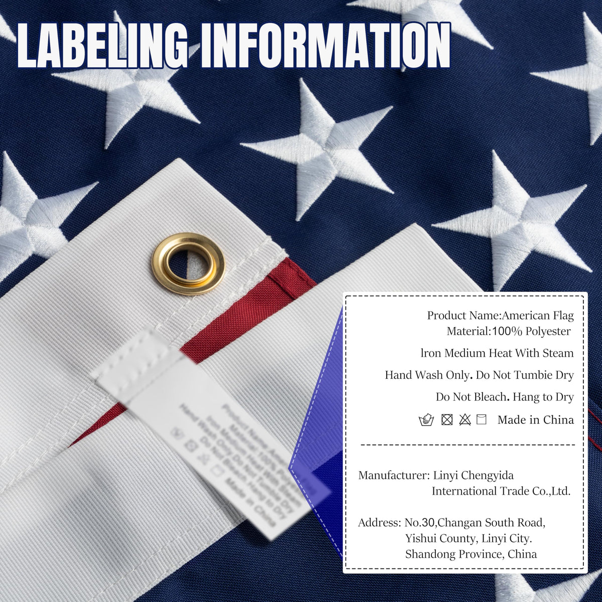 DANF FLAG ideal for patriotic displays on porches or flagpoles