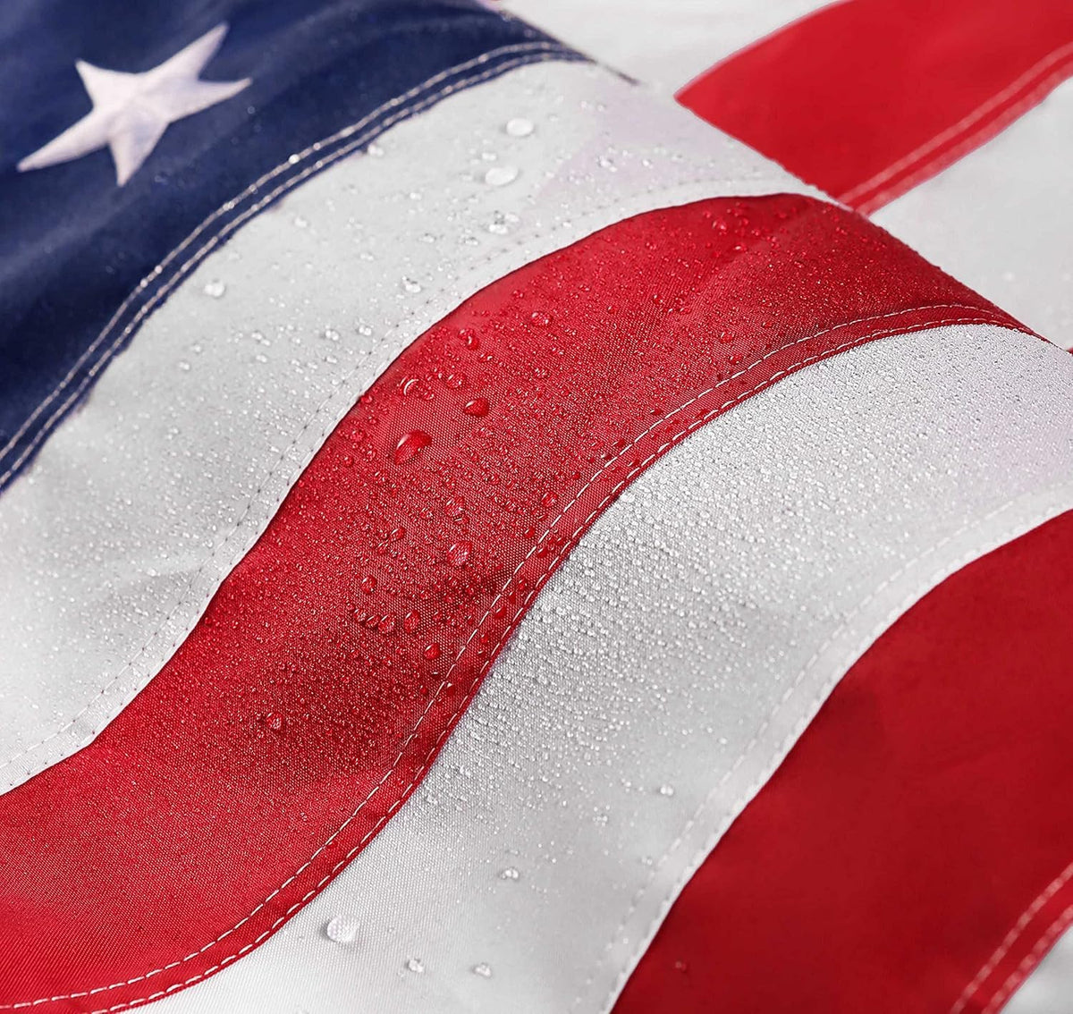 DANF FLAG flag with sewn stripes and double-needle stitching for lasting strength