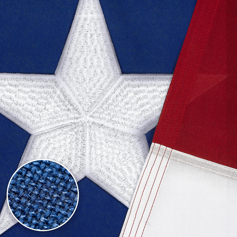 DANF FLAG Texas flag 4x6 outdoor tearproof with embroidered stars for long-lasting display
