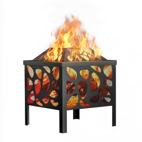 Danluke 15.7-inch fire pit top view for cozy patio evenings.