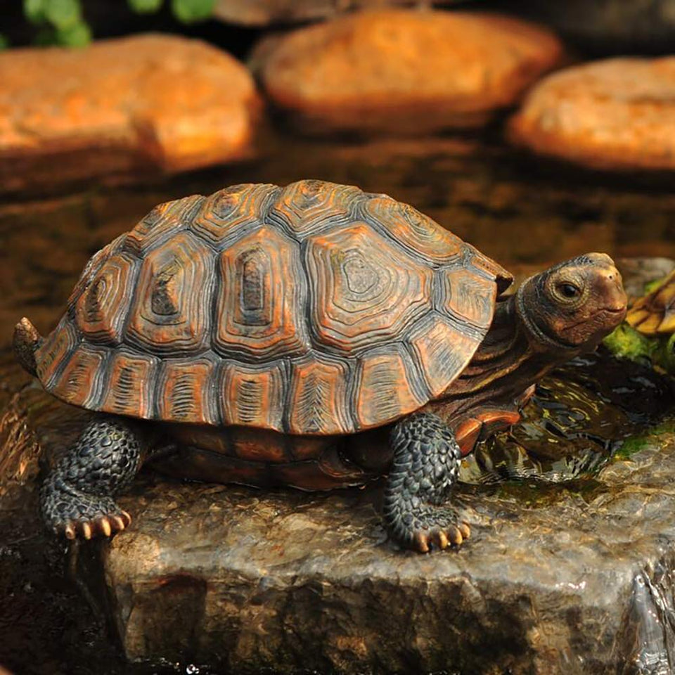 Danmu realistic tortoise shell texture close-up for lifelike outdoor decor.