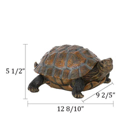 Danmu tortoise skin pattern close-up enhances garden sculpture realism.
