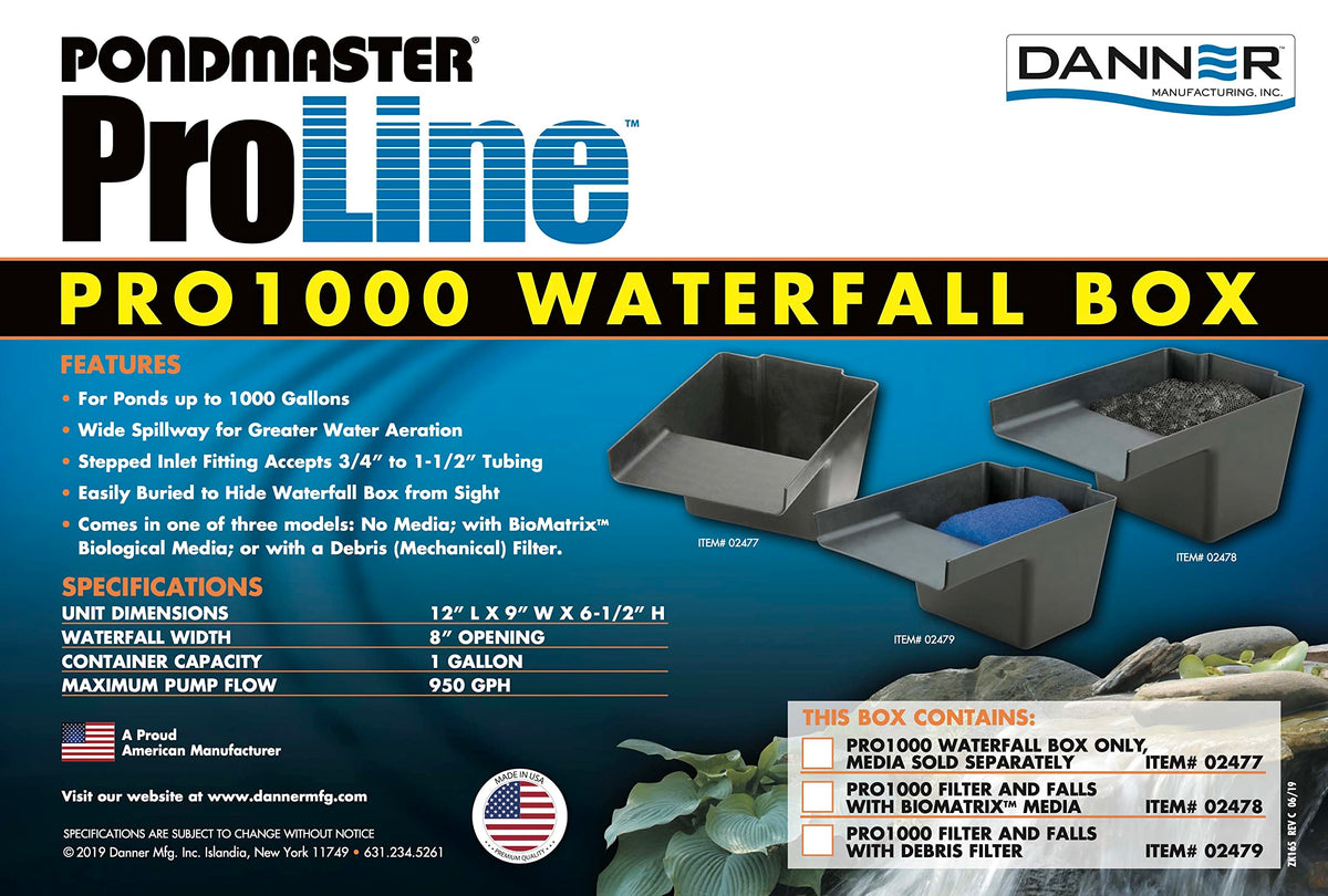 Danner ProLine Pro1000 stepped barb fittings for versatile tubing connections.