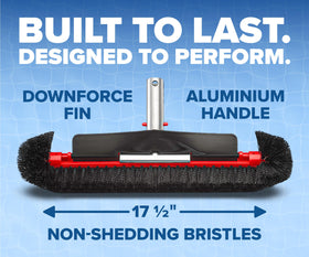 Danny's Pool Products reinforced aluminum connector delivers durable leverage for tough scrubbing.