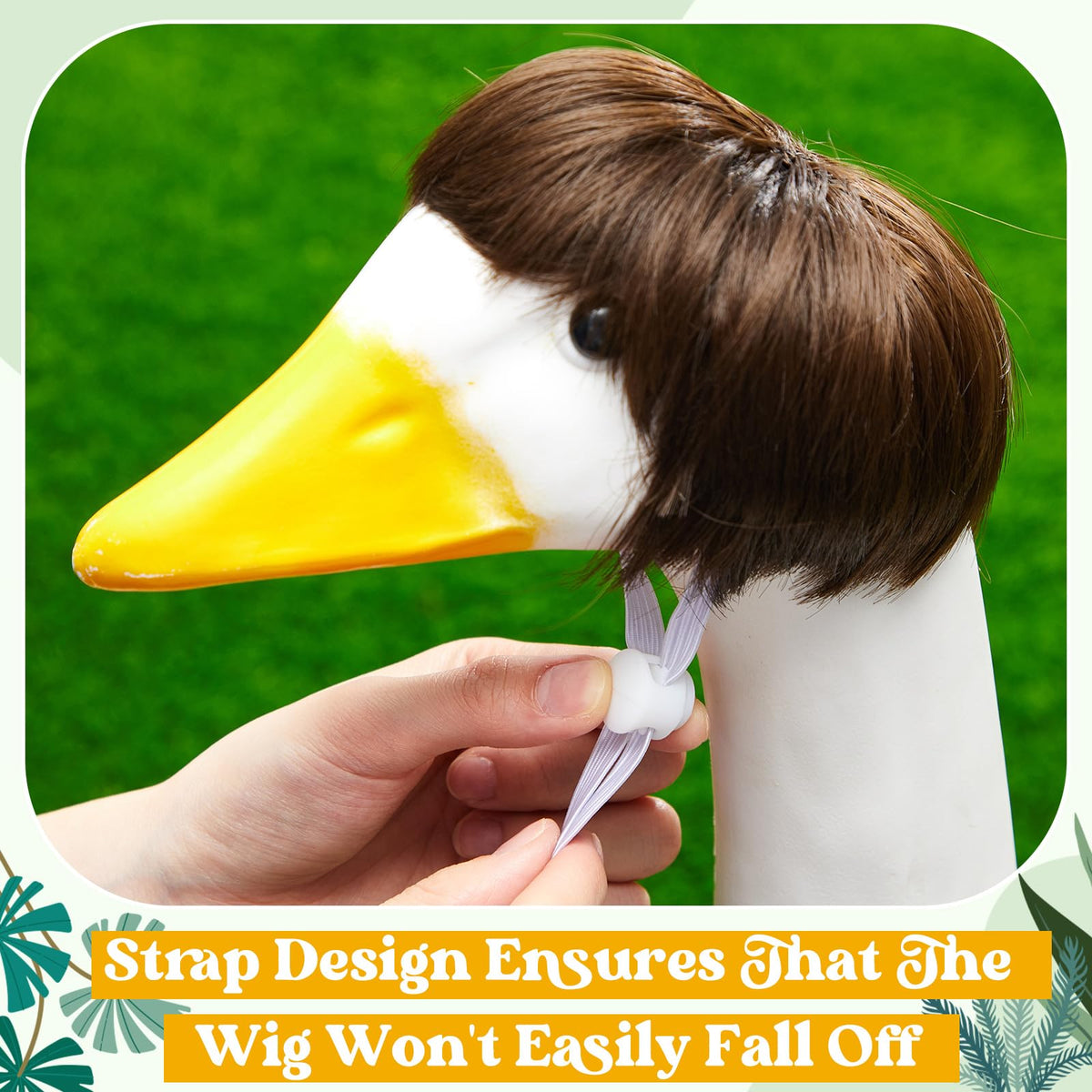 Dansydaisy porch goose wig waves for playful yard appeal
