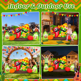 Danxilu LED night glow inflatable chili lights up evening celebrations