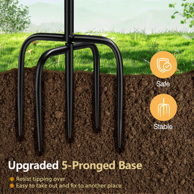 Daoeny bird bath metal construction for outdoor durability
