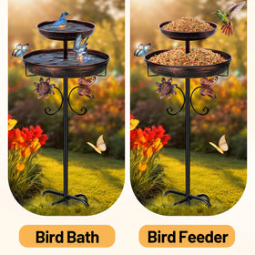 Daoeny bird bath tool-free installation in your yard