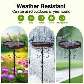 Daoeny all-metal construction ensures durability and rust resistance outdoor.