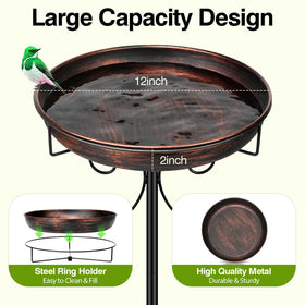 Daoeny antique bronze finish adds timeless garden style while resisting weather aging.