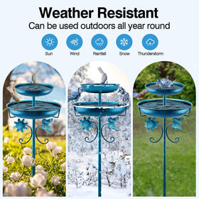 Daoeny bird bath installed easily with tool-free setup.