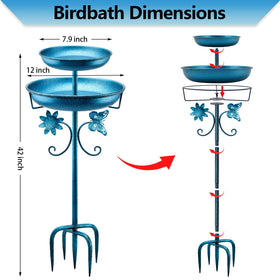 Elegant Daoeny bird bath enhances garden decor and bird watching.