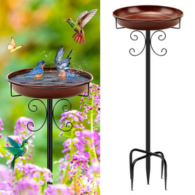 Daoeny heavy-duty birdbath base keeps the unit upright