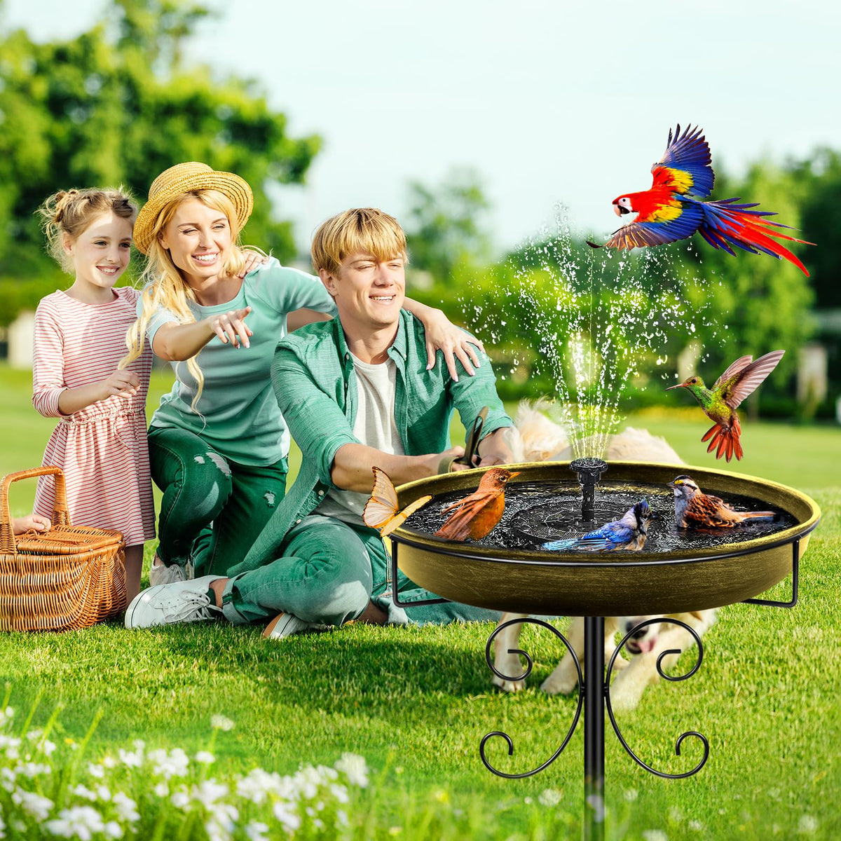 Daoeny weatherproof rustproof finish protects the bath against elements.