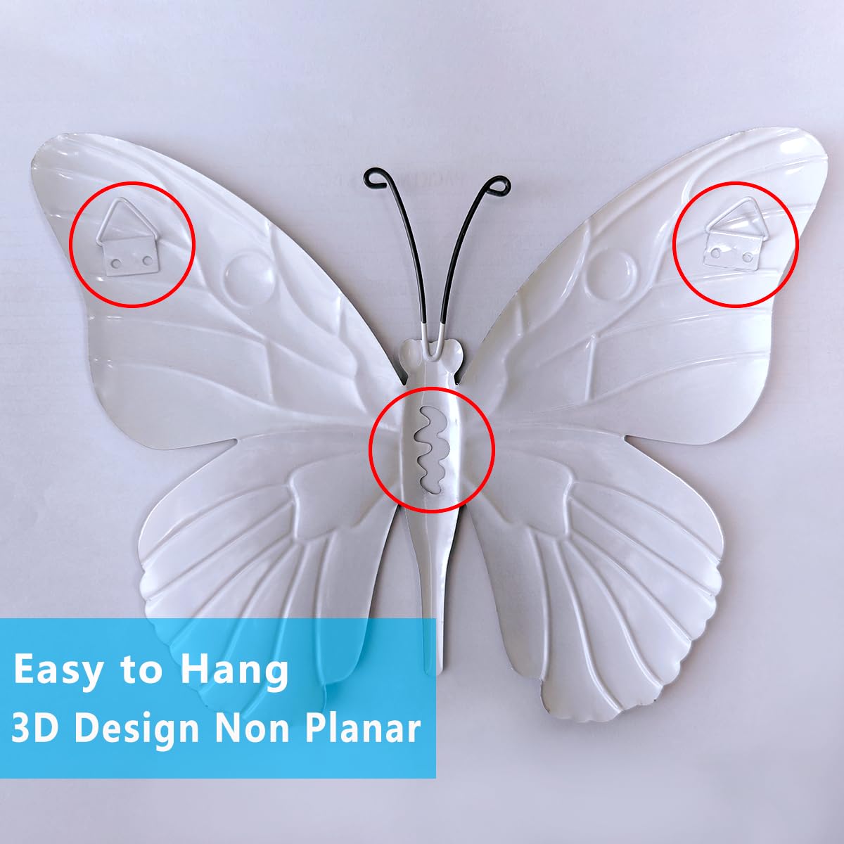 Daogtc butterfly wall decor suitable for garden, yard, patio, and fence.