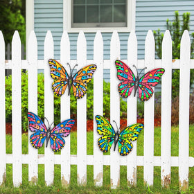 Daogtc durable rust-resistant butterflies withstand outdoor weather while brightening surroundings.