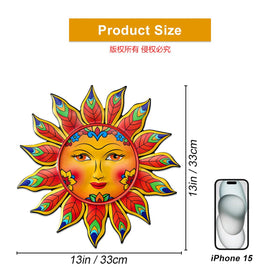 Daogtc indoor-outdoor sun wall decor suits gardens and balconies.