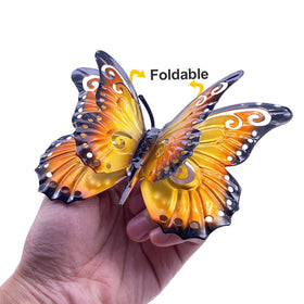 Daogtc balcony decor butterflies brighten fences with durable, rust-resistant finish