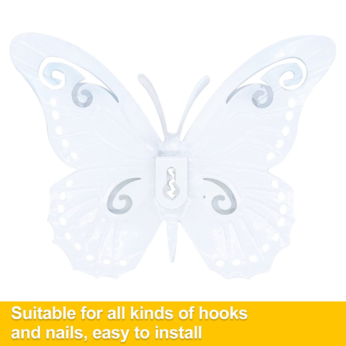 Daogtc bedroom decor butterfly art adds subtle color and movement