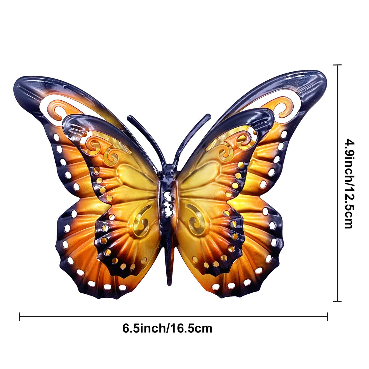 Daogtc four-butterfly set decorates living rooms with dynamic wall presence
