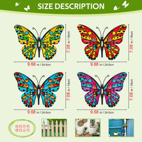 Daogtc wall decor butterflies on patio, adds color to outdoor living spaces