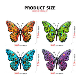 Daogtc metal butterflies feature rust-resistant finish for year-round outdoor use.
