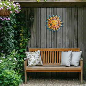 Daogtc warm-toned sun art complements indoor and outdoor spaces.