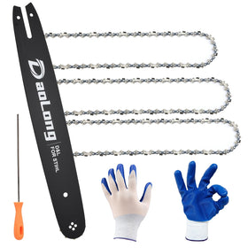 DAOLONG 16-inch bar and chain kit packaging view for quick reference.