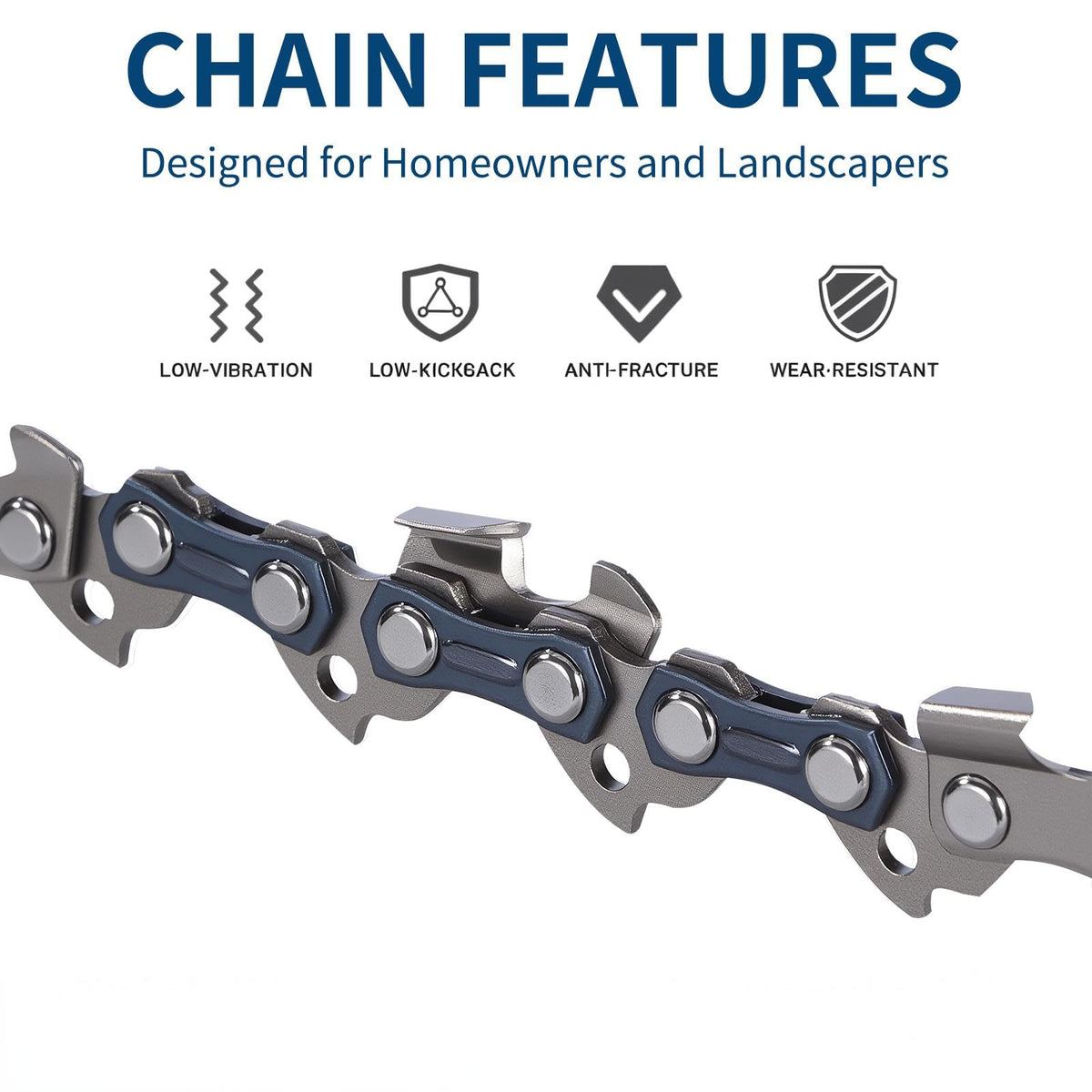 DAOLONG 10-inch guide bar supports precise bar tracking.