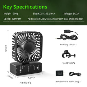 DAOTAILI compact fan ideal for desktop or small indoor gardens.