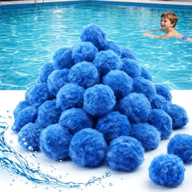 Dapclca pool filter balls bag shown as compact sand replacement.