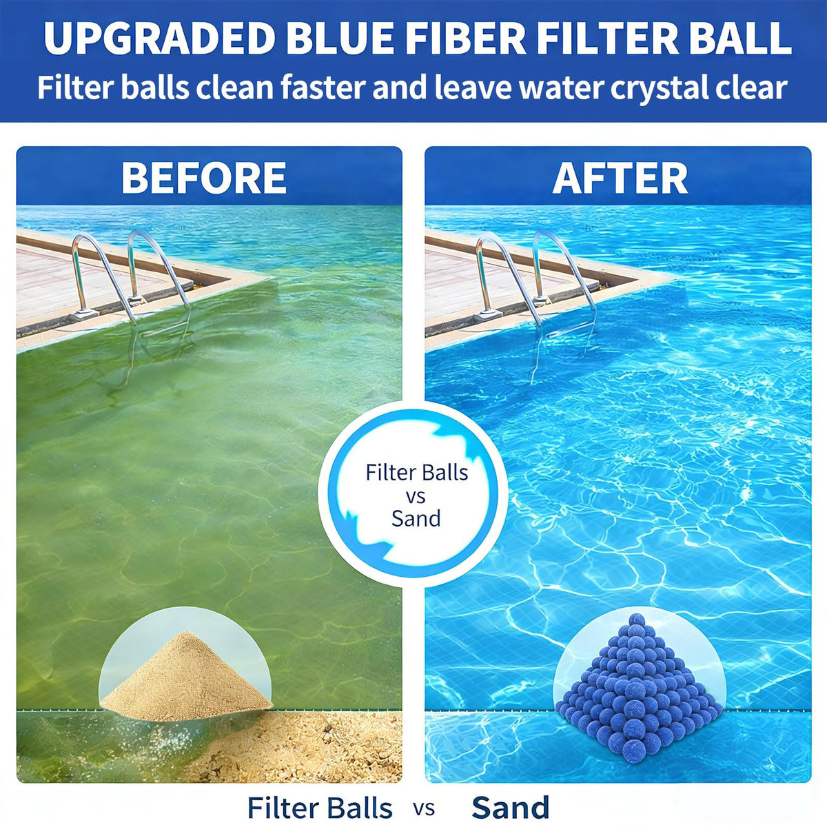 Dapclca reusable filter media is being rinsed after use.