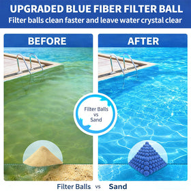 Dapclca reusable filter media is being rinsed after use.