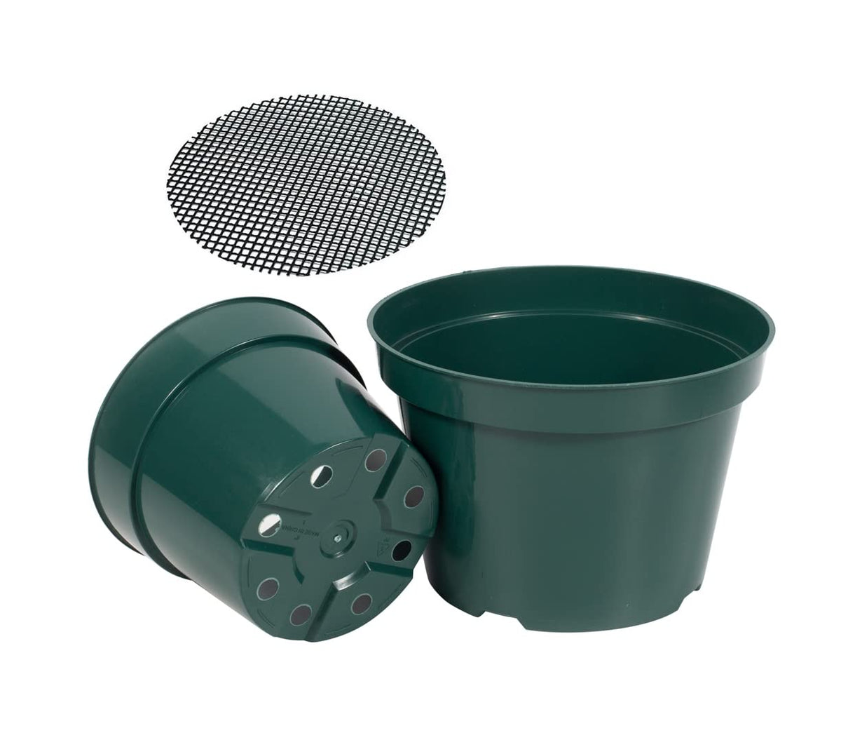 DAPERCI 6 inch green nursery pot for seedling starter and versatile reuse.