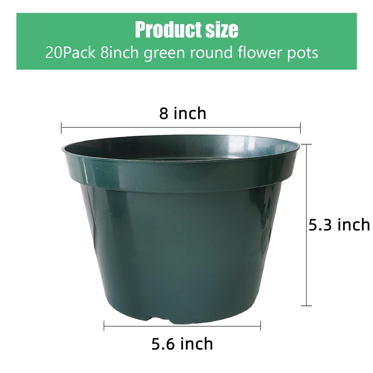 DAPERCI RooTrimmer 8in pot stackable design for convenient storage