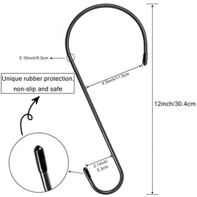 Dapute 4 mm thick steel hook supports heavy pots securely.