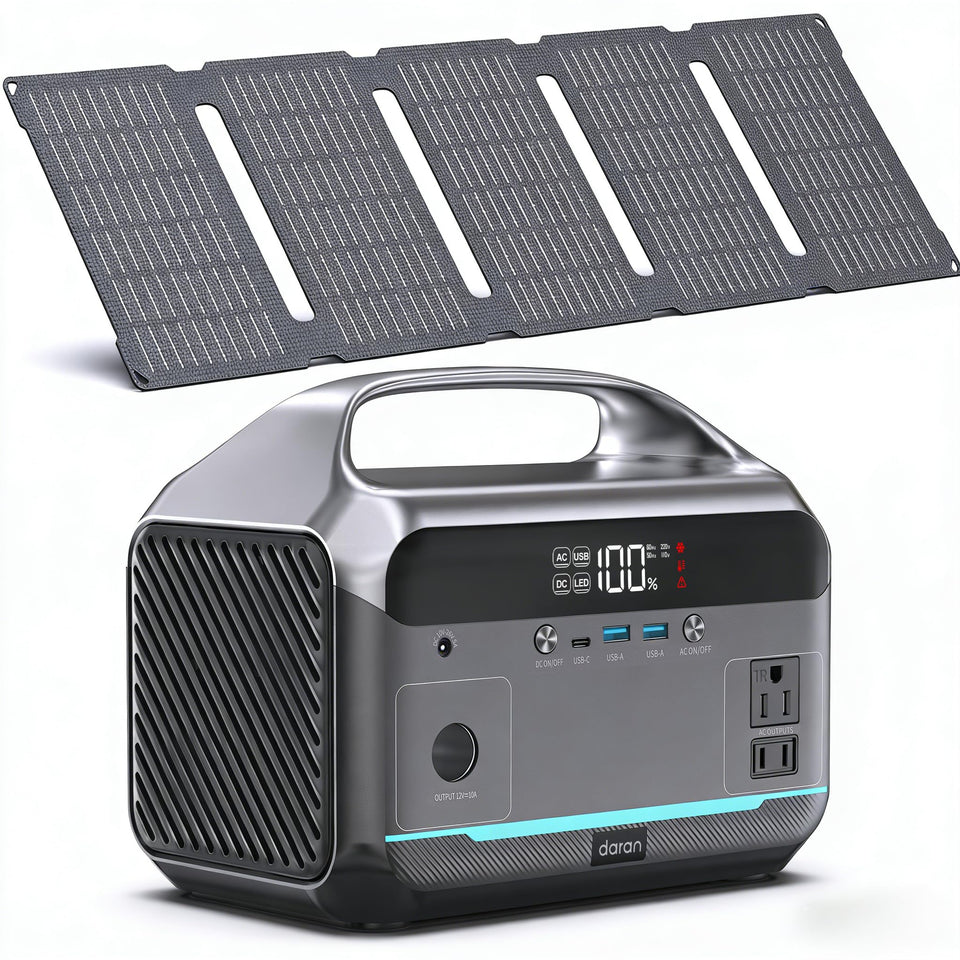 DARAN Neo300L power station front view for portable power on the go.