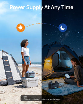 DARAN portable power station vents and LED indicate safe operation.