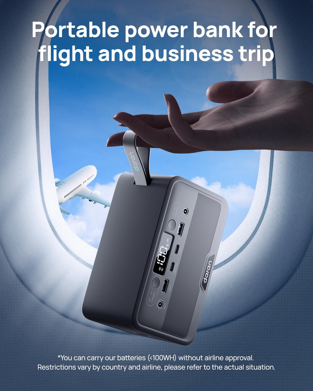 DaranEner LiFePO4 battery offers long cycle life for outdoor use.