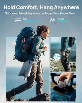 DaranEner R101 Lite compact size ideal for carry-on travel and storage.