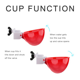 Darcvds waterer cups seal prevents leaks and spills