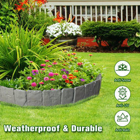 DARFULA edging stays in place against wind and rain after proper installation