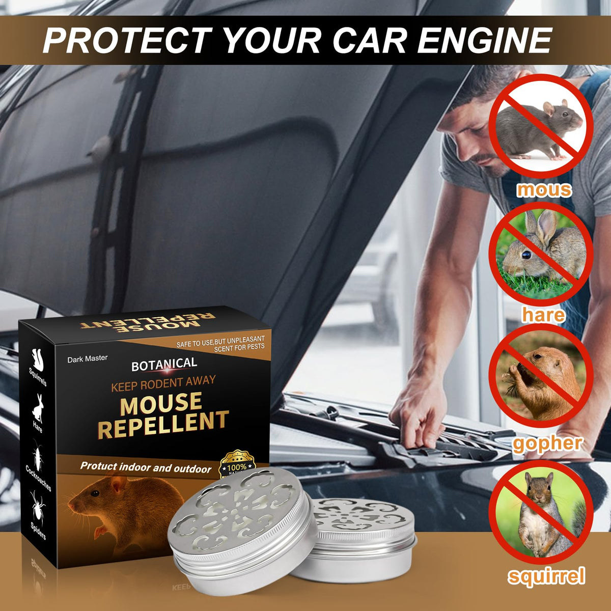 Dark Master easy peel and adhesive installation, mess-free setup for quick placement