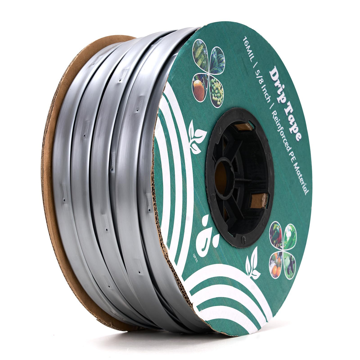DarkTank 500ft drip tape with 16 mil wall delivers durable irrigation for gardens.
