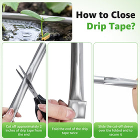 DarkTank heavy-duty drip tape resists pecking and biting in outdoor settings.