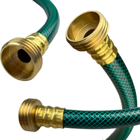 Darnassus green PVC hose layers highlighted for durability and abrasion resistance