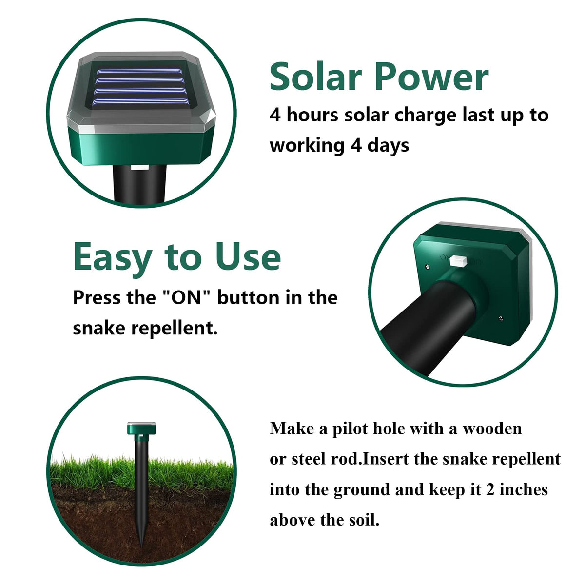 DARUCOT easy-ground-installation enables quick, maintenance-free setup.